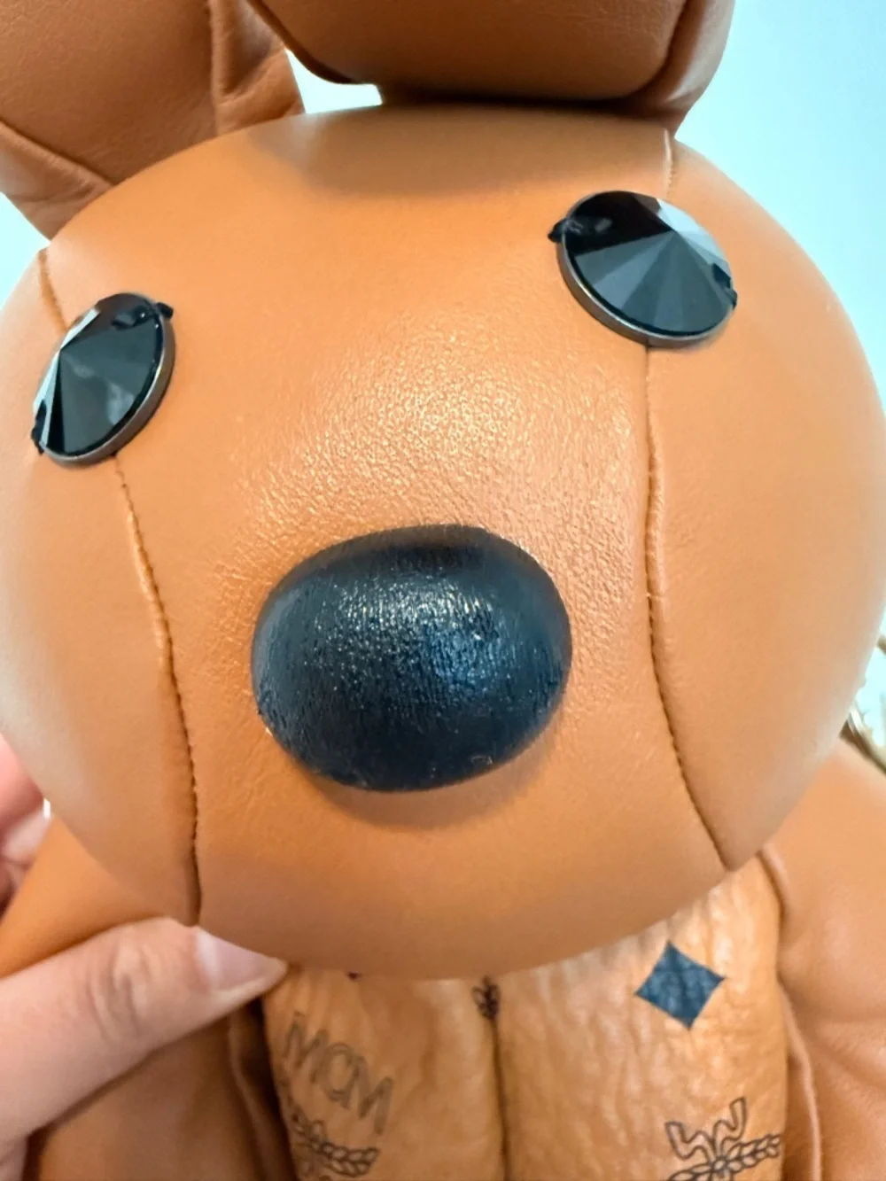 RARE Limited Edition MCM Visetos Rabbit Zoo Doll Cognac with Strap and Charm